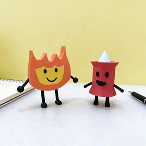 Simple Figure Candle Holder/fire Figurine Desktop Decoration, Unique Cartoon Collectible Gift for Birthdays/holidays