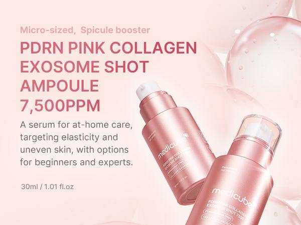 [medicube] PDRN Exosome Shot Serum | Liquid Skin Booster | Exosome, Salmon DNA PDRN, Spicules | Uneven Skin Tone, Pore Care, Dead Skin Cells, Skin Texture