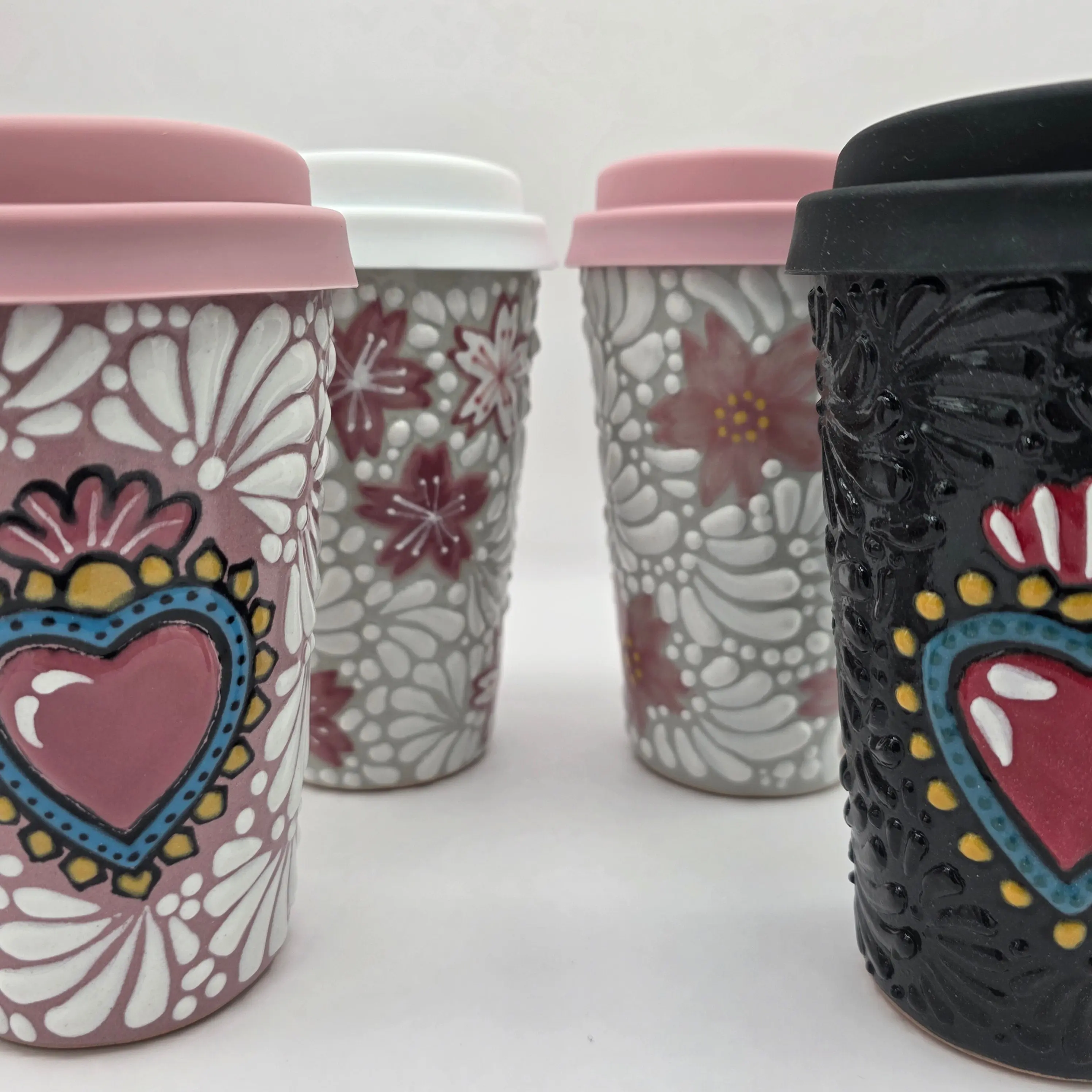 15 OZ Handmade Talavera Ceramic Tumblers