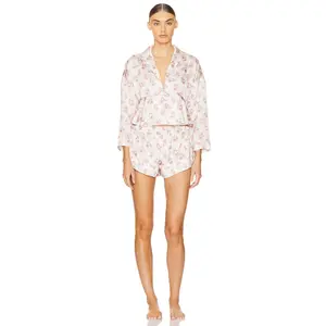 Free People x Intimately FP Beauty Sleep PJ Set in Ivory Combo