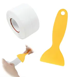 White Waterproof Caulk Tape 3.2m Self-Adhesive Sealing Tape for Bathroom Kitchen Sink Toilet Tub Edges Easy Application & Durability