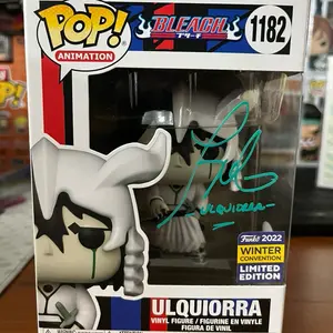 Funko pop! Ulquiorra Signed Tony Oliver Bleach #1182