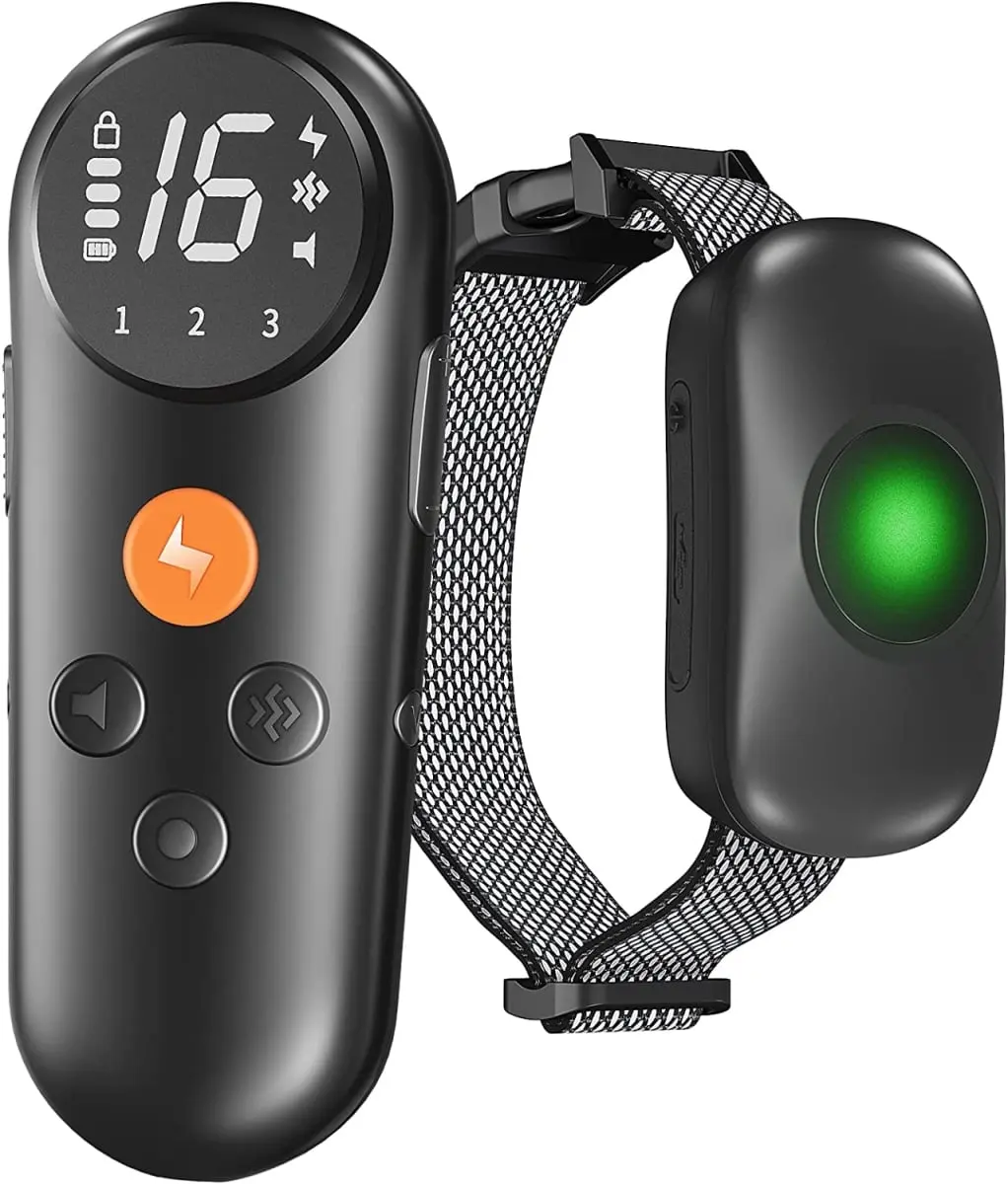 Pet Life TC10BK Ellipse LED 1-to-3 Dog Training Collar, Black - 550-Yard Long-Range Control, 16-Level Vibration & Sound Stimulation, One Size Fits All