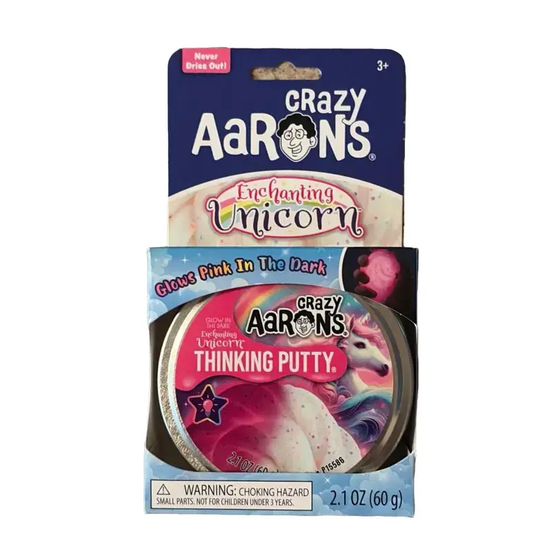 Authentic Crazy Aaron’s Enchanting Unicorn Glow in the Dark Thinking Putty