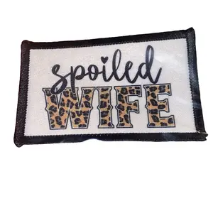 Spoiled Wife Trucker Hat Bar Iron On Patch