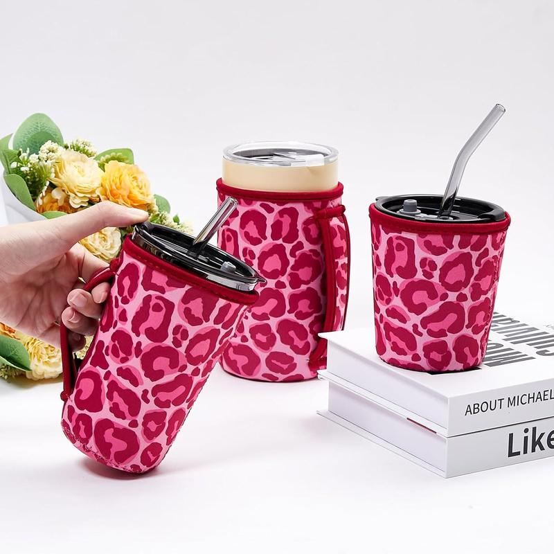 3 count  Iced Coffee Sleeves Java Sok Coffee Sleeves for 16-32 ounces of hot or cold coffee or iced beverages Compatible with  Dunkin Coffee cup and More ( Spot)