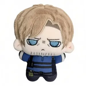10cm Resident Requiem Leon.Scott.Kennedy Plushie Anime Leon Figures Cosplay Dress Up Cotton Plush Doll Toys Pendants Keychain
