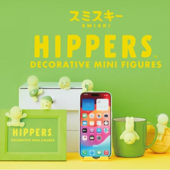 SMISKI Hippers Figures Decorative Dolls for Kids Fans - Adorable Phone Decoration with Nano Double-Sided Tape - Smartphone & Cellphone