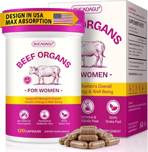 Women’s Grass-Fed Beef Organ Dietary Supplement Capsules – Beef Liver, Kidney & Heart, Supports Energy, Vitality, Health, Fitness, Vitamin Boost & Overall Wellness | 60-Day Supply Summervibes