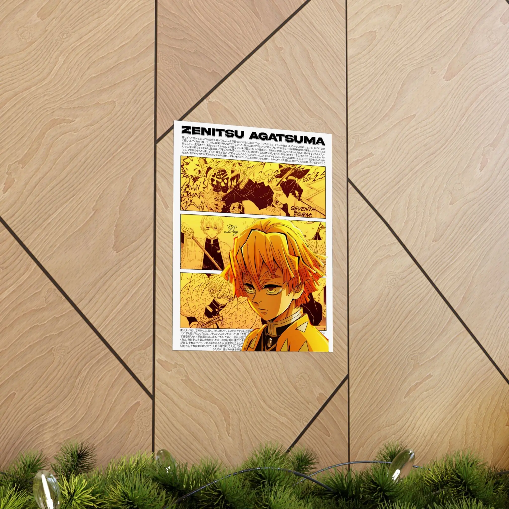 Zenitsu Agatsuma Matte Poster