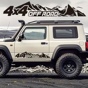 4x4 sports bike mountain stickers: Scratch-resistant and sun-resistant with strong adhesion, no fear of wind and rain when riding on mountains, double toughness accompanies the off-road journey