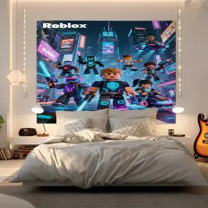 Roblox Patterned Tapestries For Home Decor, Fashionable Room Flags, Unique Wall Art For Living Rooms And Bedrooms, Gifts For Children And Teenagers, Wall Hanging Tapestry