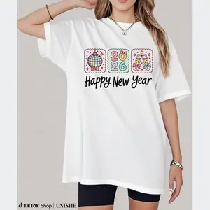 2026 Celebration White Shirt with Disco Ball Sparkle, Pink Ribbon Glitter Sweatshirt, Hoodie, Comfort Colors