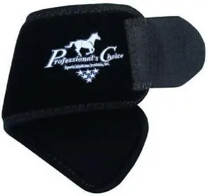 Professional's Choice VenTECH Pastern Wraps - Breathable Neoprene Horse Pastern Protection - Black - Universal Size