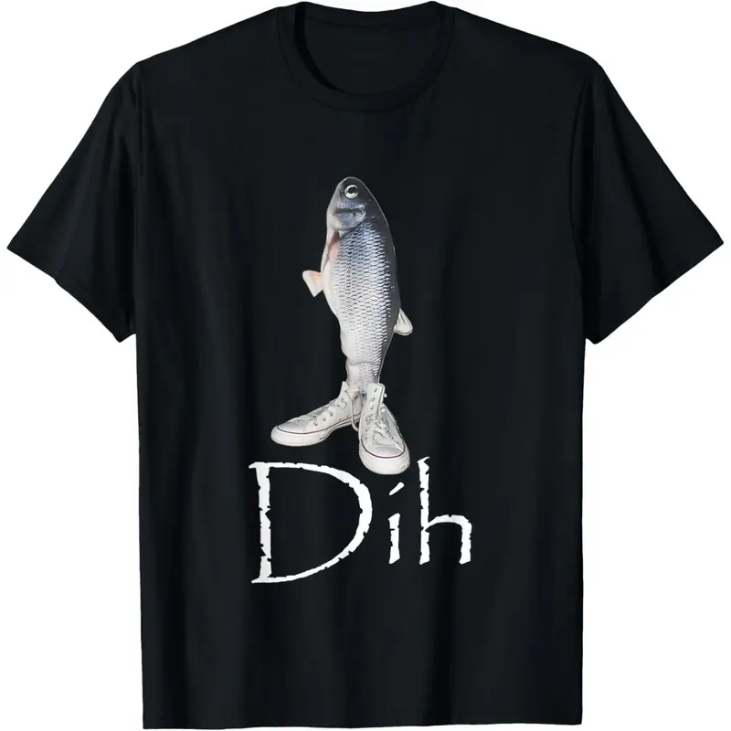 Dih Shoes Meme Funny brainrot Misspelled Fish fih Calling T-Shirt