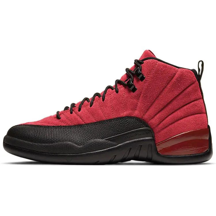 Men's Air Jordan 12 Retro 'Reverse Flu Game' Hoop Shoes - Rubber-Soled Sneakers for Basketball, True-to-Size Male Shoes for Sneakerheads, Game-Day Style