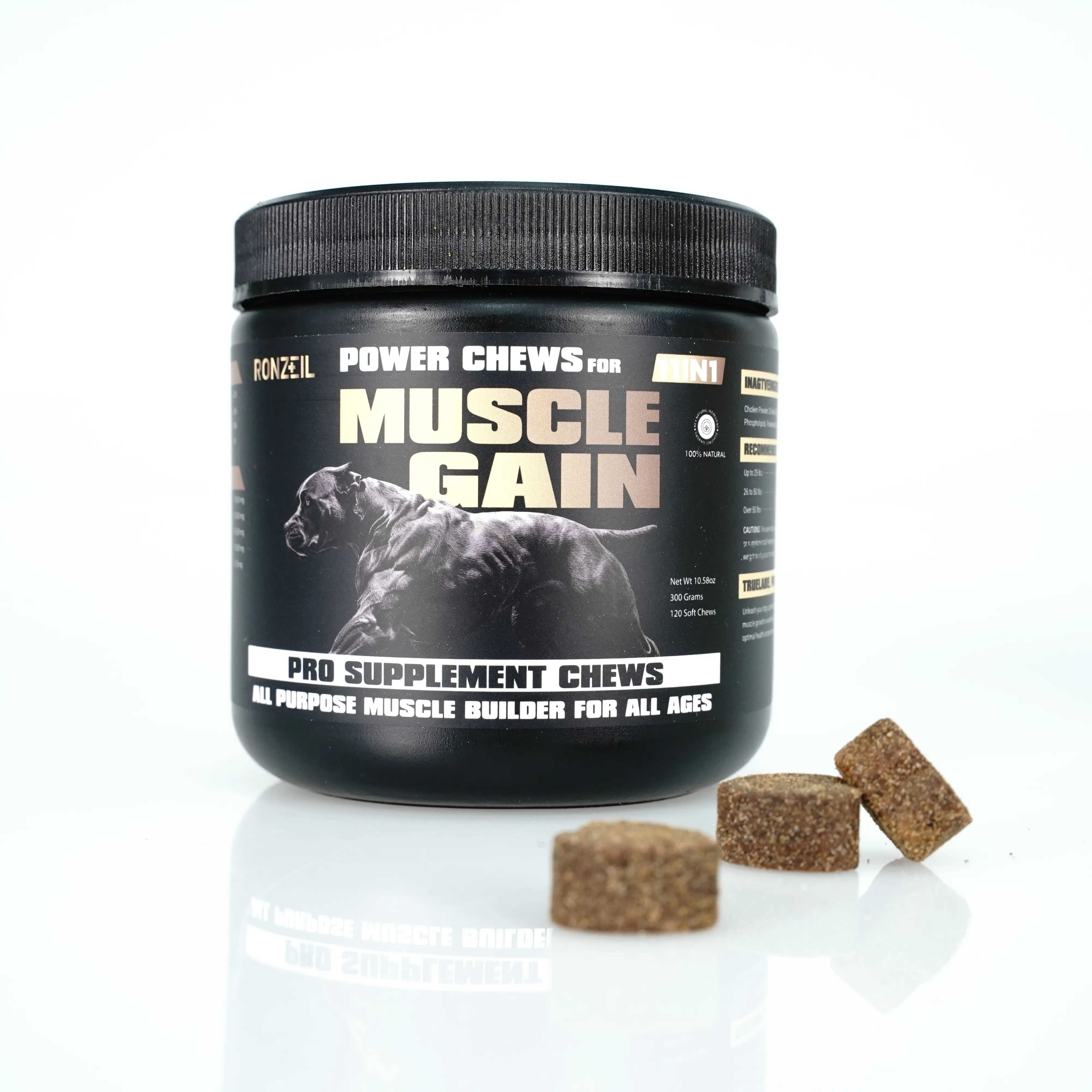Ronzeil Muscle Building Dog Supplements Chicken Flavor