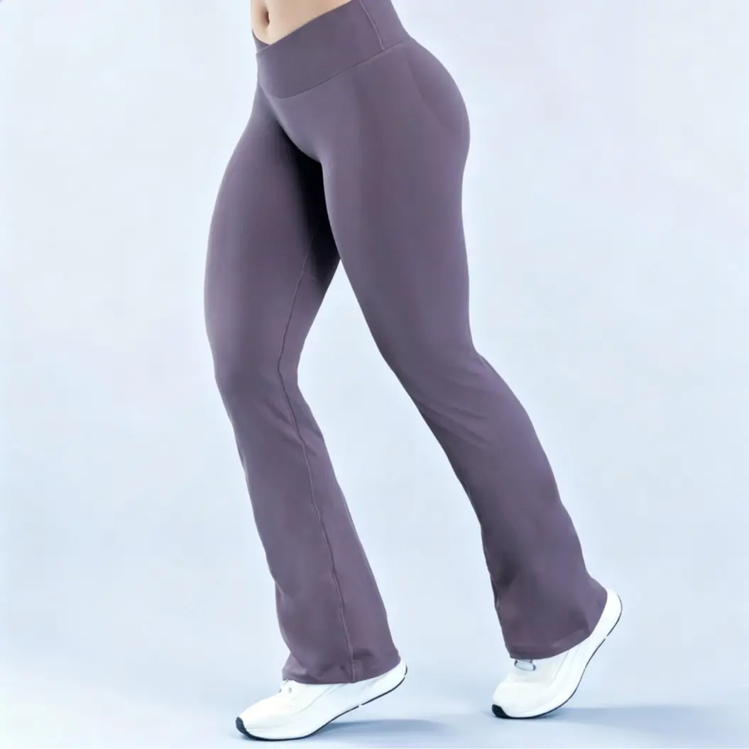 Mushroom Grey Flare Leggings