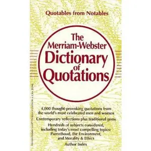 USED-The Merriam-Webster Dictionary of Quotations by Merriam-Webster (Paperback)
