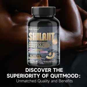 Ultra Strength Shilajit (9000mg Equiv.) & Ashwagandha (2000mg Equiv.) Capsules - 60 Count - All-in-One Energy, Focus & Stamina Support Formula