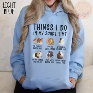 Guinea Pig Blue Hoodie,Funny Guinea Pig Sweater,Pet Lover Gift,Guinea Pig Gifts,Animal Lover Hooded Sweatshirt,Cute Animal Tee,Guinea Pig Present