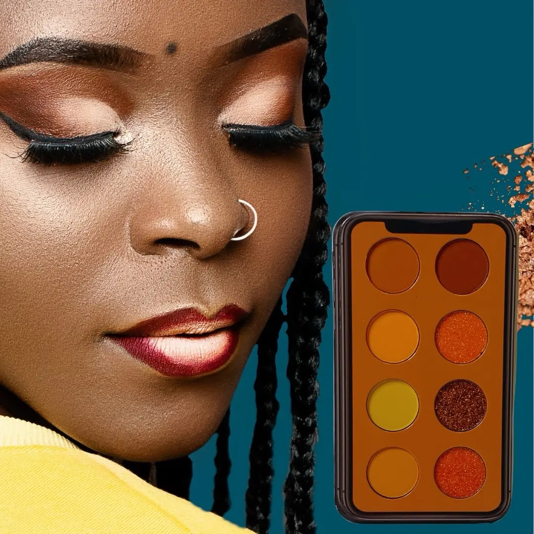 Literary Inspired Chapter Two Eyeshadow Palette - Highly Pigmented Orange Shades - Makeup, Cosmetic