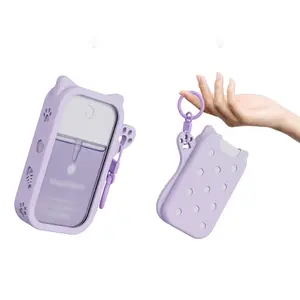 Silicone Soap Bag, Fast Drying Anti-Mold Design, Different Roughness Sides, Exfoliating Sponge Loofah Bag, Body Scrubber, Reusable, Bathroom Storage