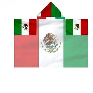 Mexico Wearable flag 3*5 feet large national flag，2026Football match ,Multiple countries available,  team support, for fans, cheering props in the stands, durable design suitable for year-round use, suitable for stadiums, sporting events, and parties