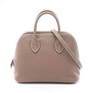 Pre-owned HERMÈS Calfskin Shoulder Bags Hermes Bolide1923 mini Evercolor shoulder bag