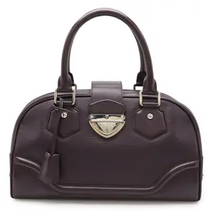Pre-owned Louis Vuitton Calfskin Shoulder Bags Bowling Montaigne Epi Handbag