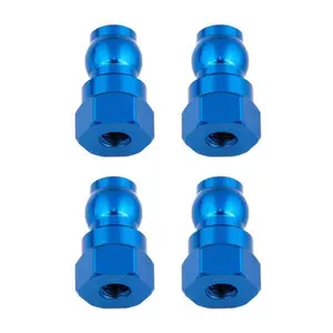 Team Associated 12mm Aluminum Shock Bushings (Blue)