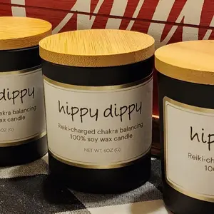 Reiki-charged, chakra-balancing candle