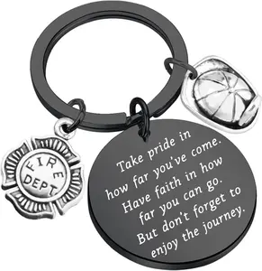 Firefighter Gifts Keychain Fireman Gifts Firefighter Graduation Gifts Take Pride in How Far You Have Come