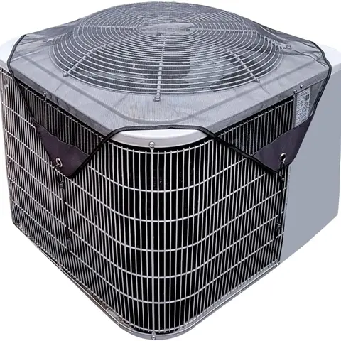 Air Conditioner Covers for Outside Units Central Ac Cover Leaf Guard Heavy Duty Mesh AC Defender for Outdoor Square Units, All Season Black( 36 X 36 inch Mesh)