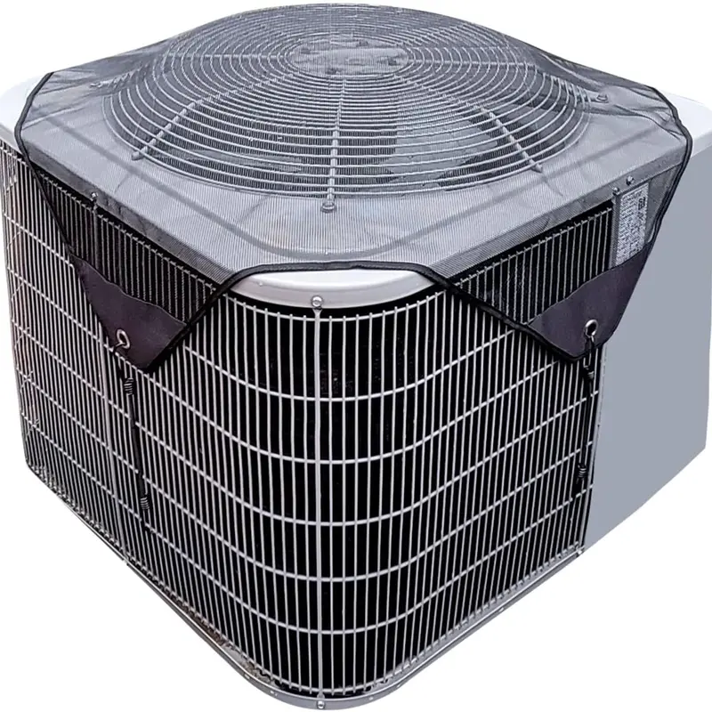 Air Conditioner Covers for Outside Units Central Ac Cover Leaf Guard Heavy Duty Mesh AC Defender for Outdoor Square Units, All Season Black( 36 X 36 inch Mesh)