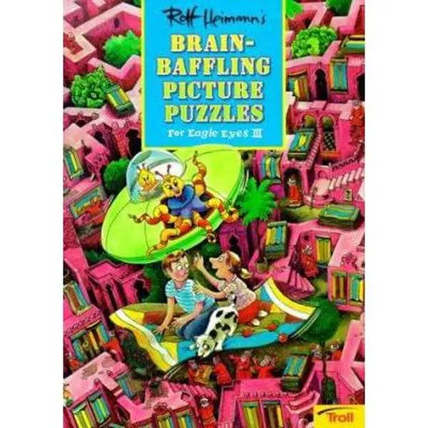 USED Book - Brain-Baffling Picture Puzzles by Rolf Heimann (Paperback) - english
