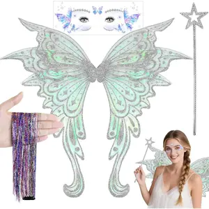 Fairy Wings Adult Women - Butterfly Angel Wings Fairy Costume for Woman, Fairy Accessories, Halloween Costumes Party Favor