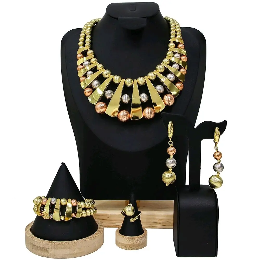 18k Brazilian Elegant Customized Necklace, Double Plate, Gift Ready (Platinum & Carat Gold Jewelry Accessory)