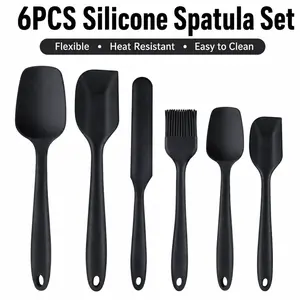 Arthink 6 Piece Silicone Spatula Set, Heat Resistant Kitchen Utensils for Cooking Baking Non Stick Cookware, Deals For You Days