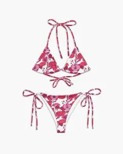 Chrysanthemum Bikini |  Vintage Triangle Swimsuit