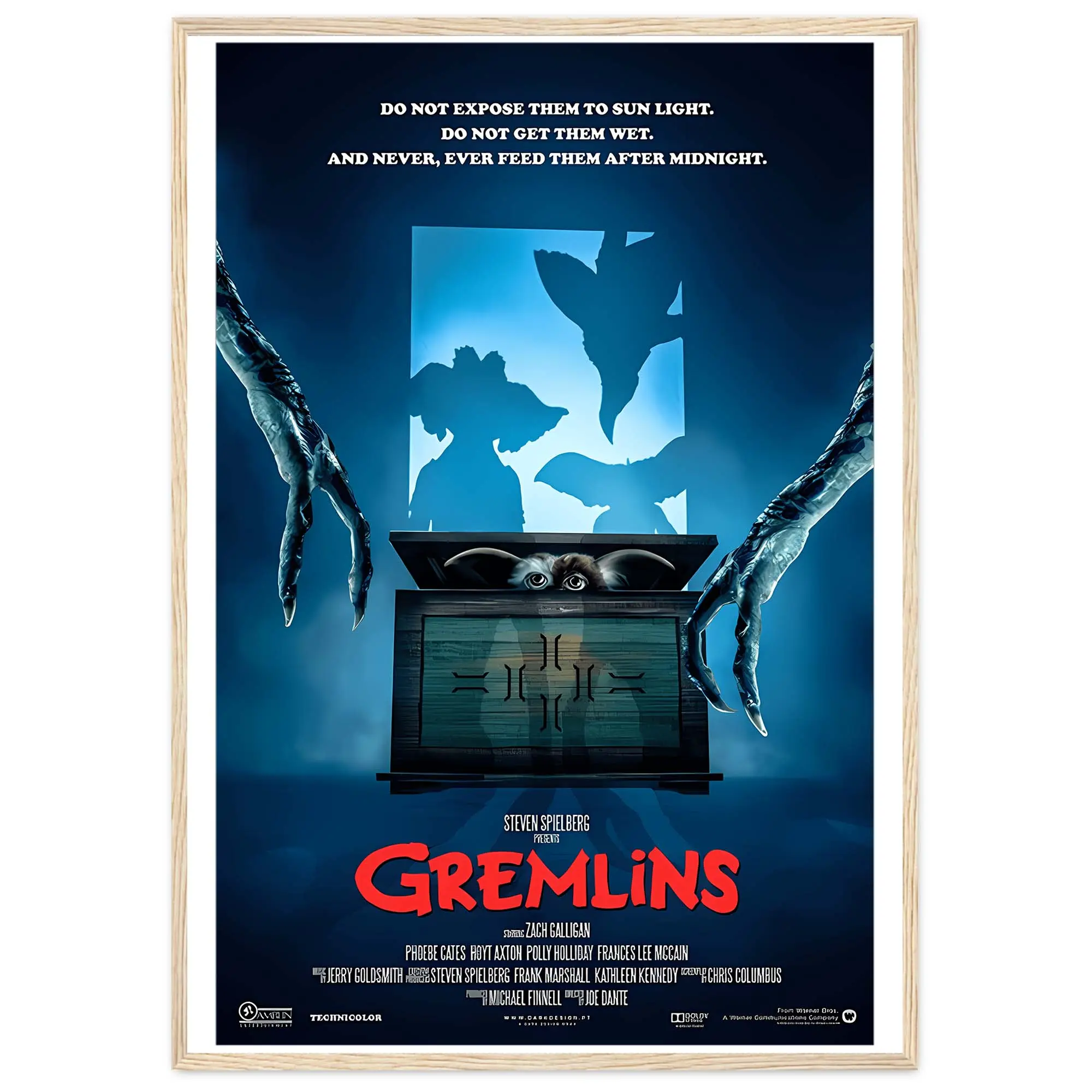 William Morris Print Dragonfly Poster Gremlins Movie Kew Collection Durable Pine Wood Frame Ready to Hang 170 gsm Matte Paper 0.19 mm Thick