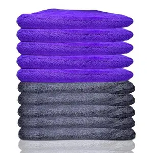 Paks Detail Supply Paks Edgeless Microfiber Towels for Cars - 16x16 Microfiber Towel, Extra Absorbent Microfiber Towels (Cleaning/Car Detailing Towels), Streak-Free Microfiber Cloths Cleaning, 4-Pack