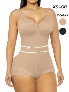 Women's Hip Lifting & Abdominal Control Full Body Shaper, Adjustable Straps, High Compression, Suitable for Training & Gym Workout