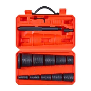 VEVOR Bearing Press Kit, 52 Pcs, Bearing Race and Seal Driver Set with 49 Bushings and Handle Shaft, Bushing Driver Tool Set, Heavy Duty Carbon Steel Removal Installation Tool Kit with Storage Case