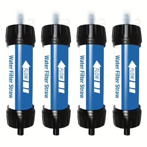 2pcs/4pcs, Personal Water Filter Straw Mini Water Purifier Survival Gear for Hiking, Camping, Travel And Emergency Preparedness