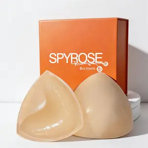 SPYROSE  Double Sided Sticky Bra Inserts - Reusable Double Side Sticky Inserts Chest Lifting Push Up Pad Boost Bust Shape Comfort Wear, sticky insert for Wedding, Party, Evening Dress & Daily Casual Outfits Womenswear, Adhesive Bra