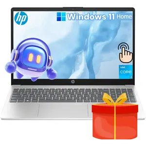 HP Touchscreen Laptop Computer for Business & Student, Windows 11 Home, 15.6" HD Touch Display, Intel 13th Gen Core-i3 1315U(Up to 4.5GHz), Copilot + PC, Wi-Fi 6 | 8/16GB RAM + 256/512GB SSD
