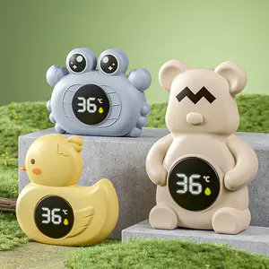 Baby Bath Tub Cute Crab Duck Bear Animal Shape Digital Thermometer, Unisex Infant Bathroom Accessories, Battery Included