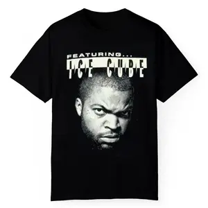 Ice Cube Vintage Graphic Tee - Hip Hop Royalty Shirt, N.W.A, Solo Success & Rap Legacy Energy, TikTok Trend Style