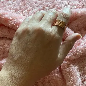 Adjustable Shiny 5 Band Ring